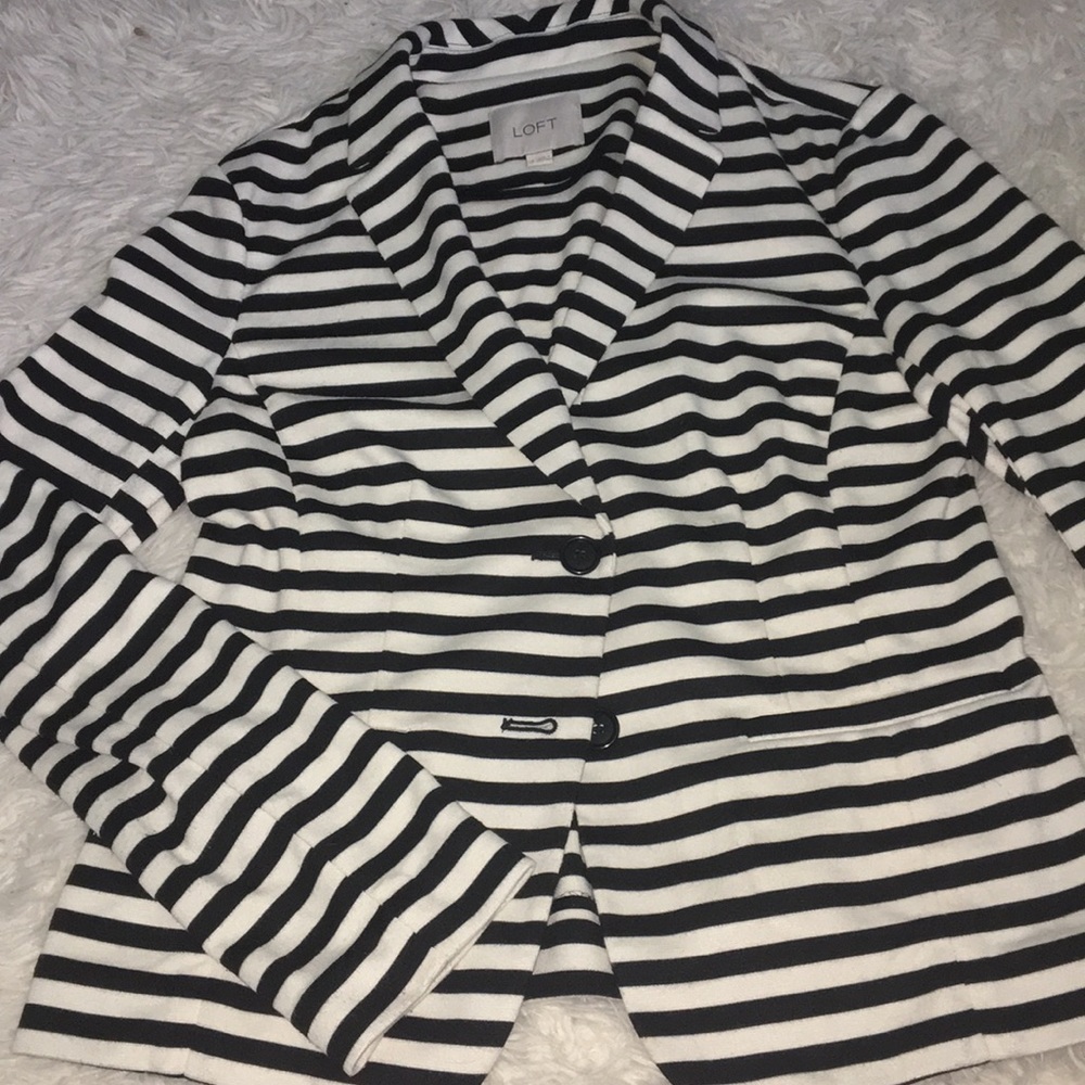 Loft Black & White Blazer